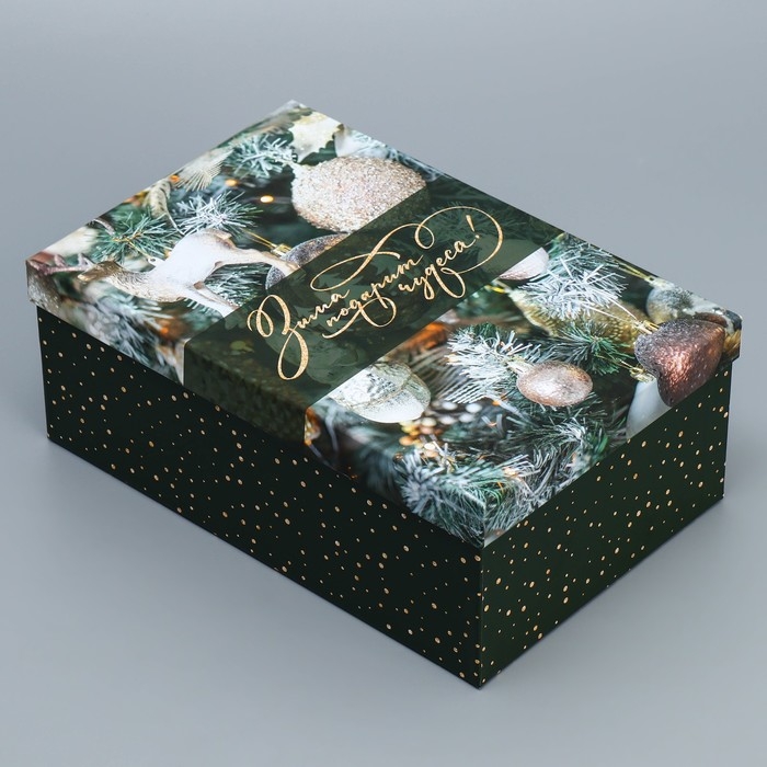 Набор подарочных коробок 10 в 1 «Елочные игрушки», 12 х 7 х 4 - 32.5 х 20 х 12.5 см, Новый год Набор подарочных коробок 10 в 1 «Елочные игрушки», 12 х 7 х 4 - 32.5 х 20 х 12.5 см, Новый год