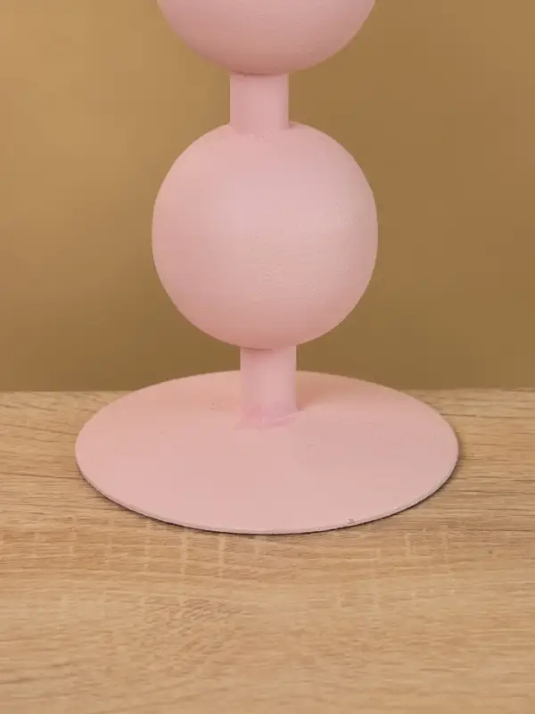 Подсвечник на 1 свечу "Зефир" с 2 сферами 8,5х8,5х18 см