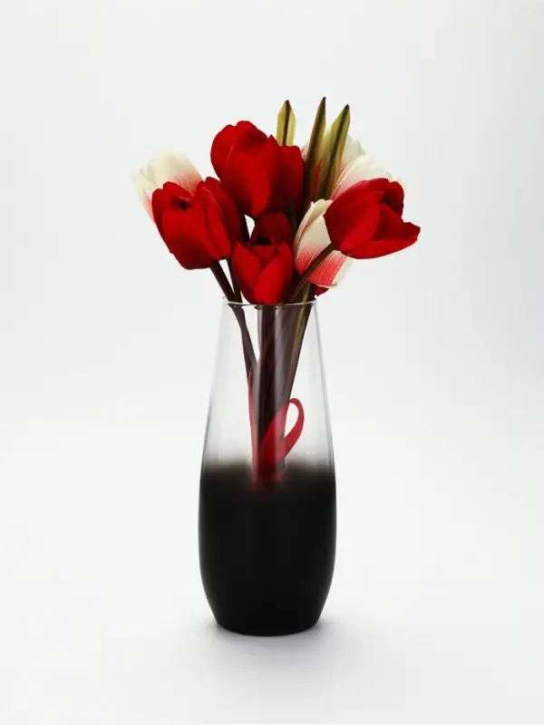 Ваза для цветов &laquo;Градиент&raquo; стеклянная, 26 см, 1.7 л.