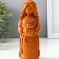 Фигурка - оберег &laquo;Денежная берегиня&raquo;, 14&times;6&times;6 см, красная глина
