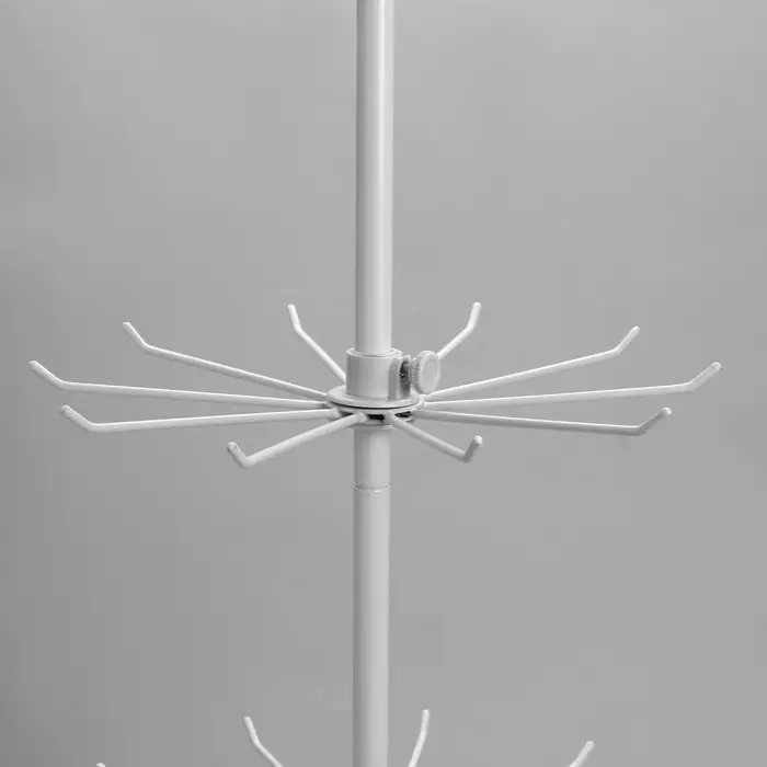 Вертушка QF, 3 яруса по 10 крючков, 30&times;30&times;65 см, белая