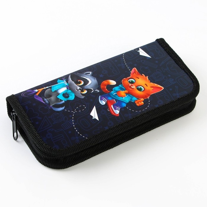 Пенал школьный 1 секция 90 х 190 лам.карт ПО-03 «1 сентября: Зверята» Пенал школьный 1 секция 90 х 190 лам.карт ПО-03 «1 сентября: Зверята»