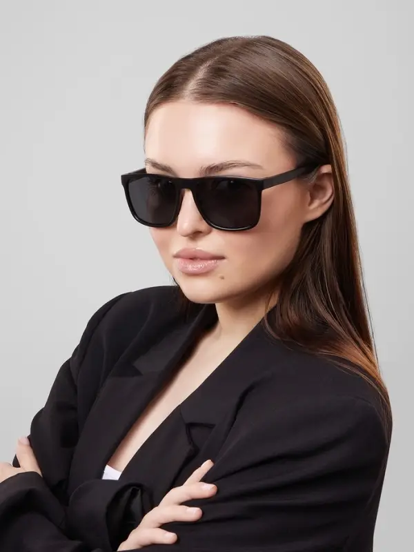 Очки солнцезащитные OneSun, UV 400, дужка 14.5 см, ширина 14 см, линза 5&times;6 см, чёрные