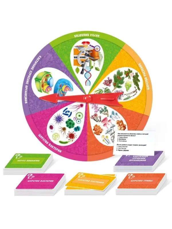 Настольная игра Десятое Королевство &laquo;Викторина. Биология&raquo;, 2-4 игрока, 10+