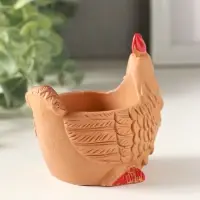 Подставка для мелочей &laquo;Курица&raquo; 8&times;9&times;6 см, мультиколор, гипс