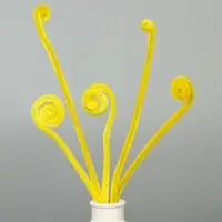 Синельная проволока, набор 100 шт, размер 1 шт 30х0,8 см, цвет желтый