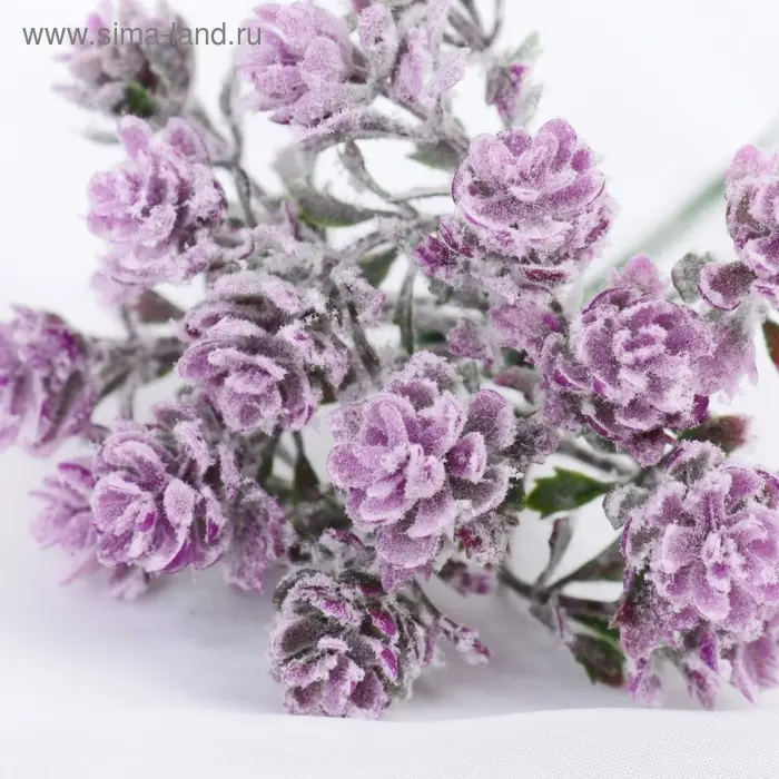 Букет искусственный «Круглолист» с напылением, 17 см, МИКС Букет искусственный «Круглолист» с напылением, 17 см, МИКС