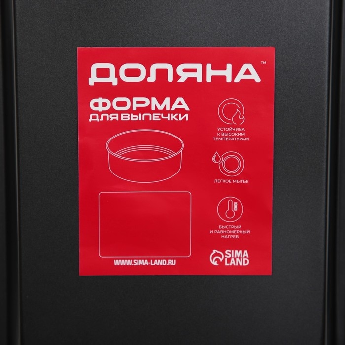 Противень Доляна «Жаклин. Прямоугольник», 30×20×5 см, антипригарное покрытие, чёрный Противень Доляна «Жаклин. Прямоугольник», 30×20×5 см, антипригарное покрытие, чёрный