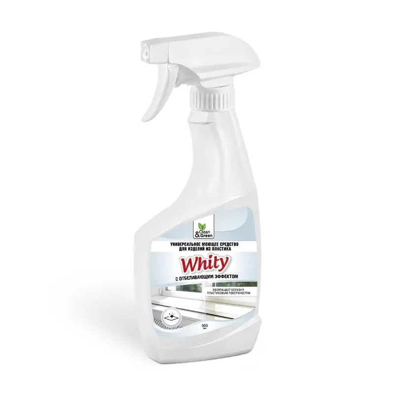 Средство для очистки пластика с отбеливанием "Whity" (триггер) 500 мл. Clean&Green CG8164
