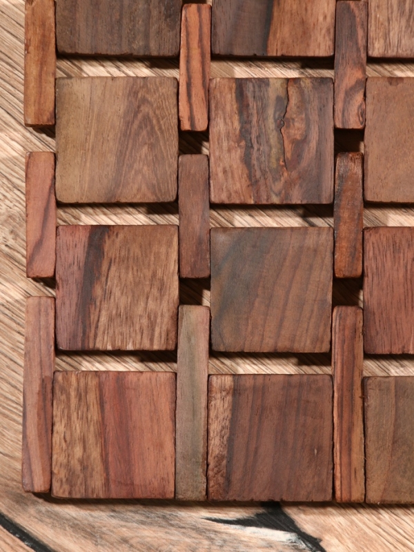 Коврик из тикового дерева, 40х30х0,7 см