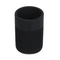 Стакан для ванной комнаты тм VETTA Модена, полирезин, серый, 7x7x10см