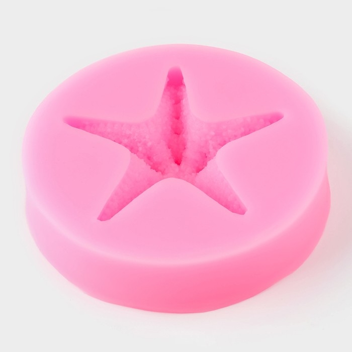 Молд «Морская звезда», силикон, d=7,5 см, цвет МИКС Молд «Морская звезда», силикон, d=7,5 см, цвет МИКС