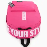 Рюкзак молодёжный на молнии, с карманами, размер 27&times;10&times;37.5 см, малиновый