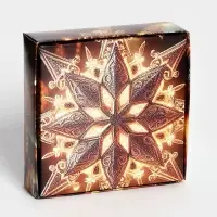 Коробка под 4 конфеты &laquo;Новогодняя звезда&raquo;, 12.5&times;12.5&times;3.5