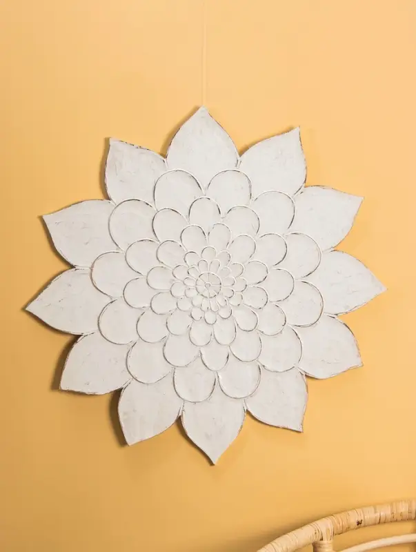 Панно  Панно "Цветок" МДФ, 60х60х1 см, белый