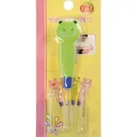 Палочка для чистки ушей LES-02, LED-подсветка, 3 насадки, от батареек, лягушка