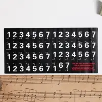 Наклейки на клавиши пианино 2.4×1.4 см, 88 клавиш