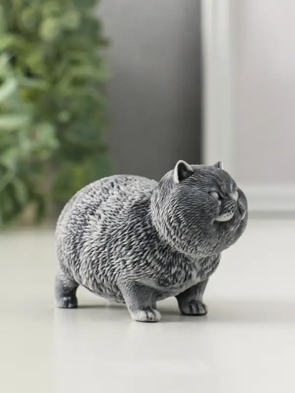 Сувенир "Кот толстый стоит" 5,5 см