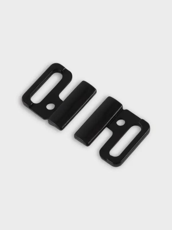 Застёжка для бюстгальтера, пластиковая, 14 мм, 10 шт., чёрная