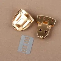 Застёжка для сумки, 4×3 см, цвет золотой