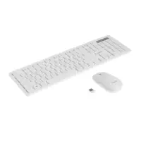 Комплект клавиатура и мышь Smartbuy 105AG, беспроводной, USB, от батареек AA/ААА, белый
