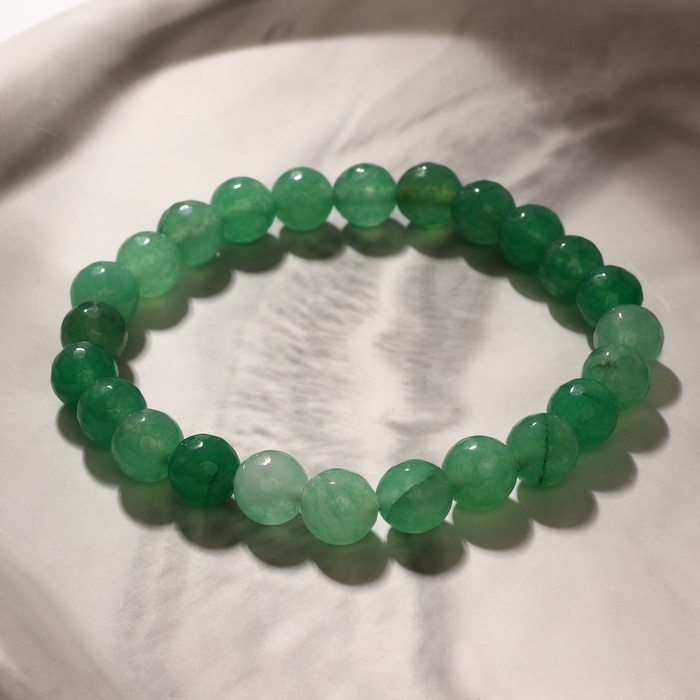 Браслет шар №8 гранёный «Нефрит», 5см Браслет шар №8 гранёный «Нефрит», 5см