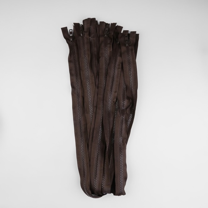 Молния «Трактор», №8, разъёмная, замок автомат, 80 см, цвет коричневый, цена за 1 штуку Молния «Трактор», №8, разъёмная, замок автомат, 80 см, цвет коричневый, цена за 1 штуку