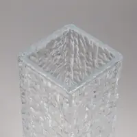 Ваза стекло настольная "Бритт" размытие, 24х8 см, прозрачный