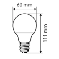 Лампа светодиодная ЭРА LED A60-15W-840-E27 R 15Вт Е27 4000К Б0046356