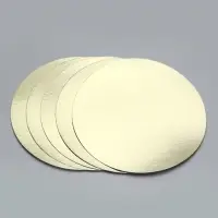 Подложка кондитерская, золотая 28 см - Набор 5 шт.