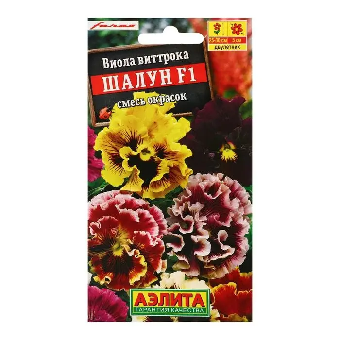 Семена цветов Виола  Семена цветов Виола "Шалун", Дв, 5 шт.