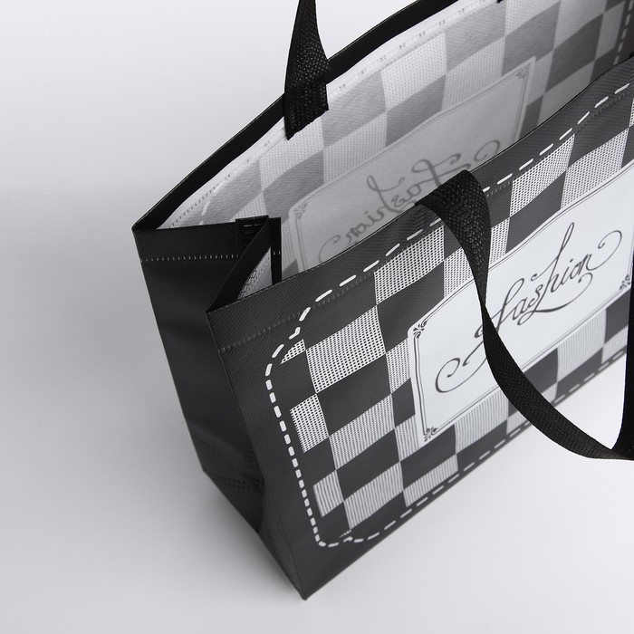 Сумка хозяйственная без застёжки, цвет чёрный Сумка хозяйственная без застёжки, цвет чёрный