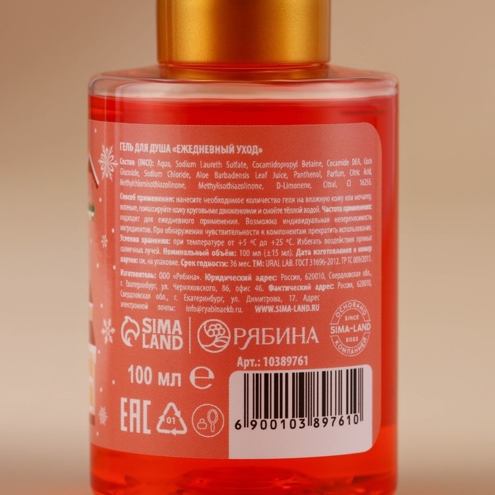 Новый Год. Гель для душа, 100 мл, аромат яблочного глинтвейна Новый Год. Гель для душа, 100 мл, аромат яблочного глинтвейна