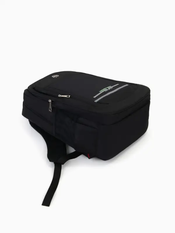 Рюкзак, 2 отдела, 4 кармана, 37&times;17&times;54 см, чёрный