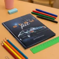 Дневник универсальный для 1-11 классов, &laquo;Тачка Stay Fast&raquo;, твердая обложка 7БЦ, глянцевая ламинация, 40 листов
