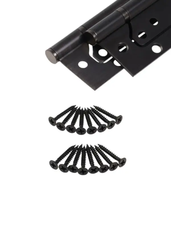 Петля-бабочка ТУНДРА, 125&times;75&times;2.0 мм, универсальная, без врезки, графит, 2 шт.