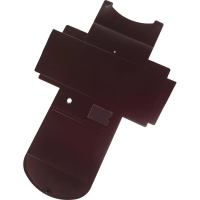 Короб архивный на кнопке Attache&nbsp; 120 мм пластик,бордовый полоска