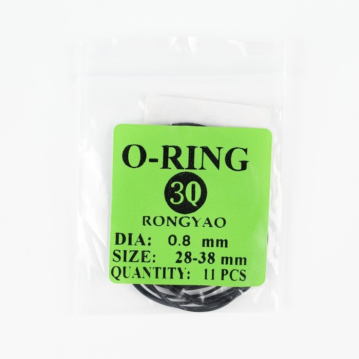 Уплотнительное кольцо для задней крышки часов, толщина 0.8 мм, размер от 28 до 38 мм, 11 штук 925772 Уплотнительное кольцо для задней крышки часов, толщина 0.8 мм, размер от 28 до 38 мм, 11 штук 925772