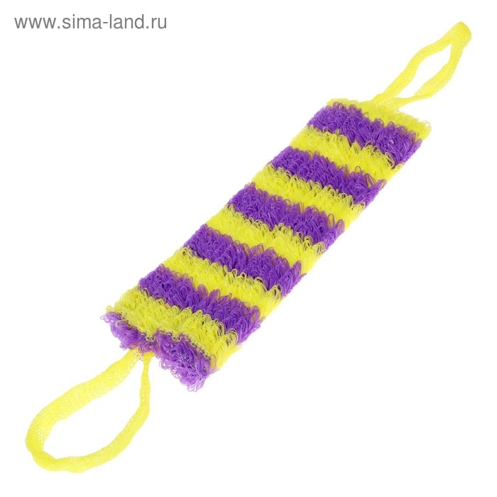 Мочалка-лента для тела «Медведь», 40×13 см, цвет МИКС