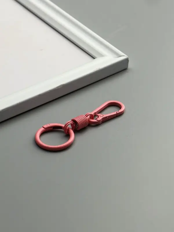 Брелок металл "Карабин с пружиной" цветной МИКС 3,8х1,8х0,9 см длина 9 см