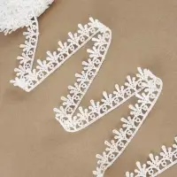 Кружево гипюровое, 20 мм, 14&plusmn;1 м, белое