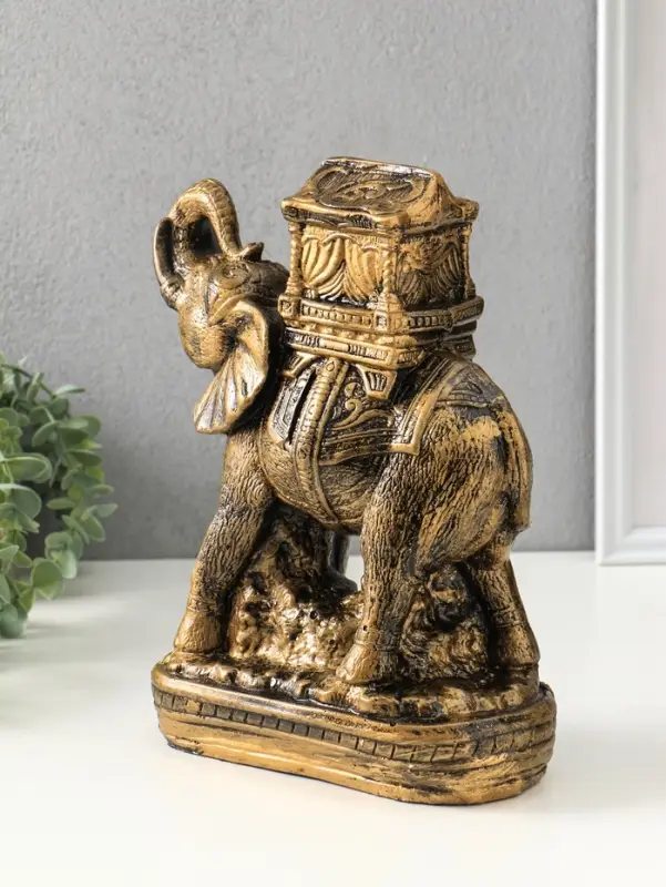 Копилка для денег &laquo;Слон Богатство&raquo;, гипс под бронзу, 30&times;21&times;15 см