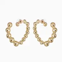 Серьги металл &laquo;Сердца&raquo;, воссоединение, цвет золото