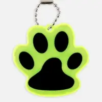 Светоотражающий элемент &laquo;Лапка&raquo;, двусторонний, 5.5&times;4.8 см, цвет жёлтый