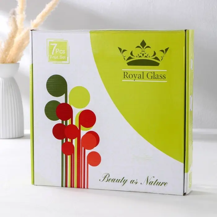 Набор столовый &laquo;Солнце&raquo;, 7 предметов: 30&times;30 см - 1 шт, 18&times;18 см - 6 шт, цвет чёрный