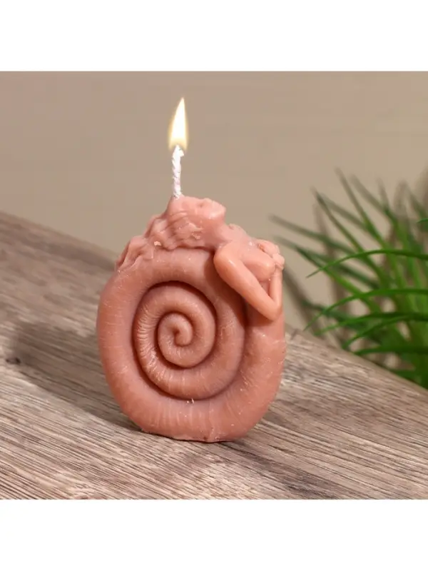 Свеча Свеча "Русалка" 6,5х4х8 см, соевый воск МИКС