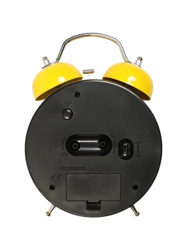 Часы - будильник настольные, на батарейках, подсветка, 21&times;15&times;6.5 см, циферблат d=11 см