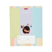 Тетрадь 12л А5ф ЛИНИЯ 60-65г/кв.м на скобе Обл. мел.картон 5 диз.в блоке скругл.углы