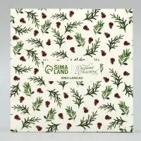 Коробка для макарун &laquo;Волшебного Нового года!&raquo;, тиснение на крышке, 12 х 12 х 3.5 см