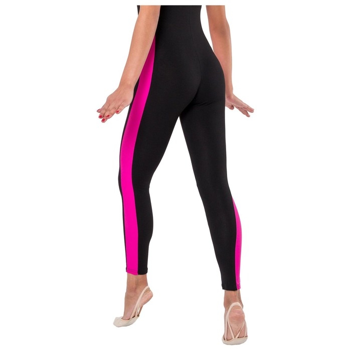 Комбинезон для гимнастики и танцев Grace Dance, р. 40, цвет чёрный/фуксия Комбинезон для гимнастики и танцев Grace Dance, р. 40, цвет чёрный/фуксия